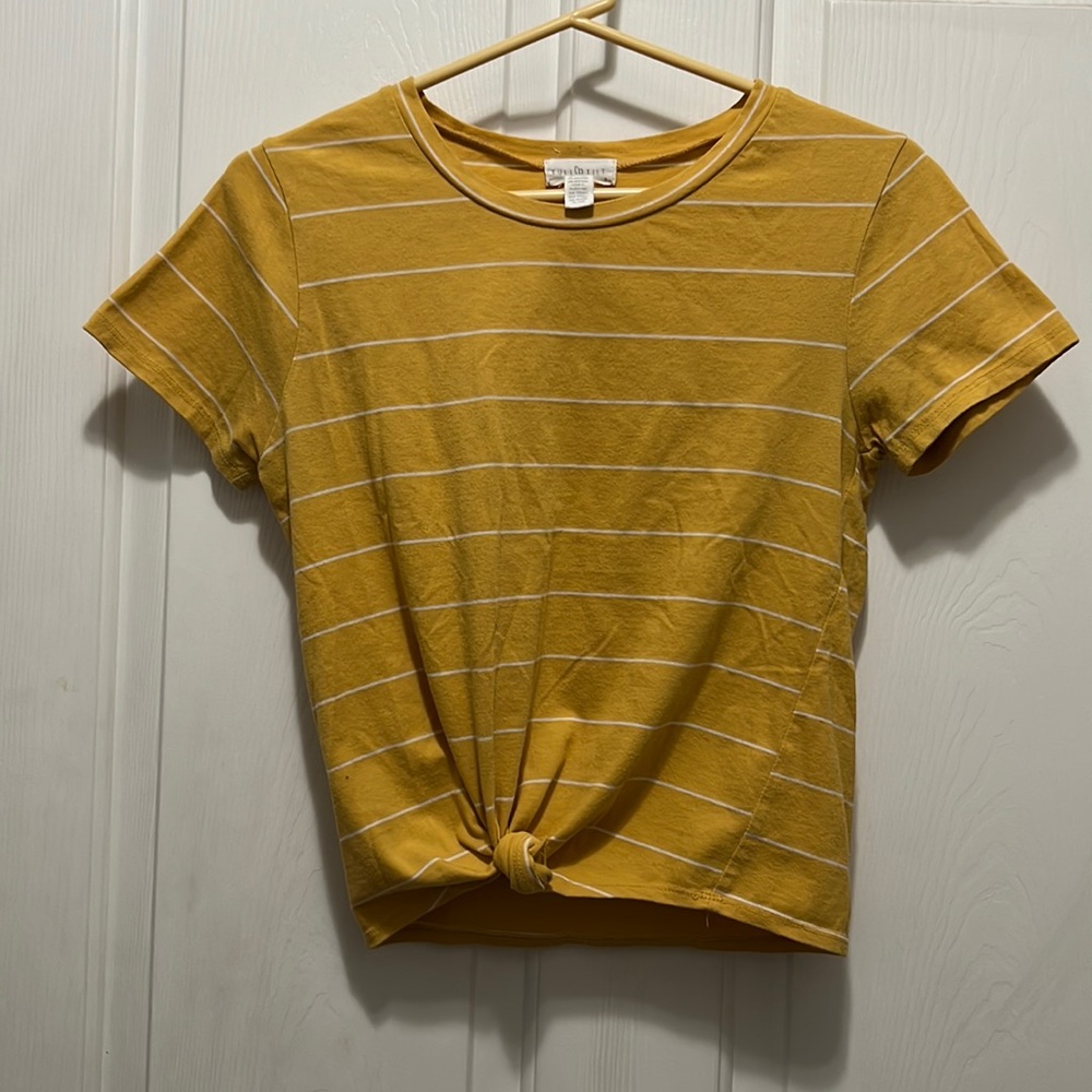 Full Tilt, Tie Knot Striped Tee, Small